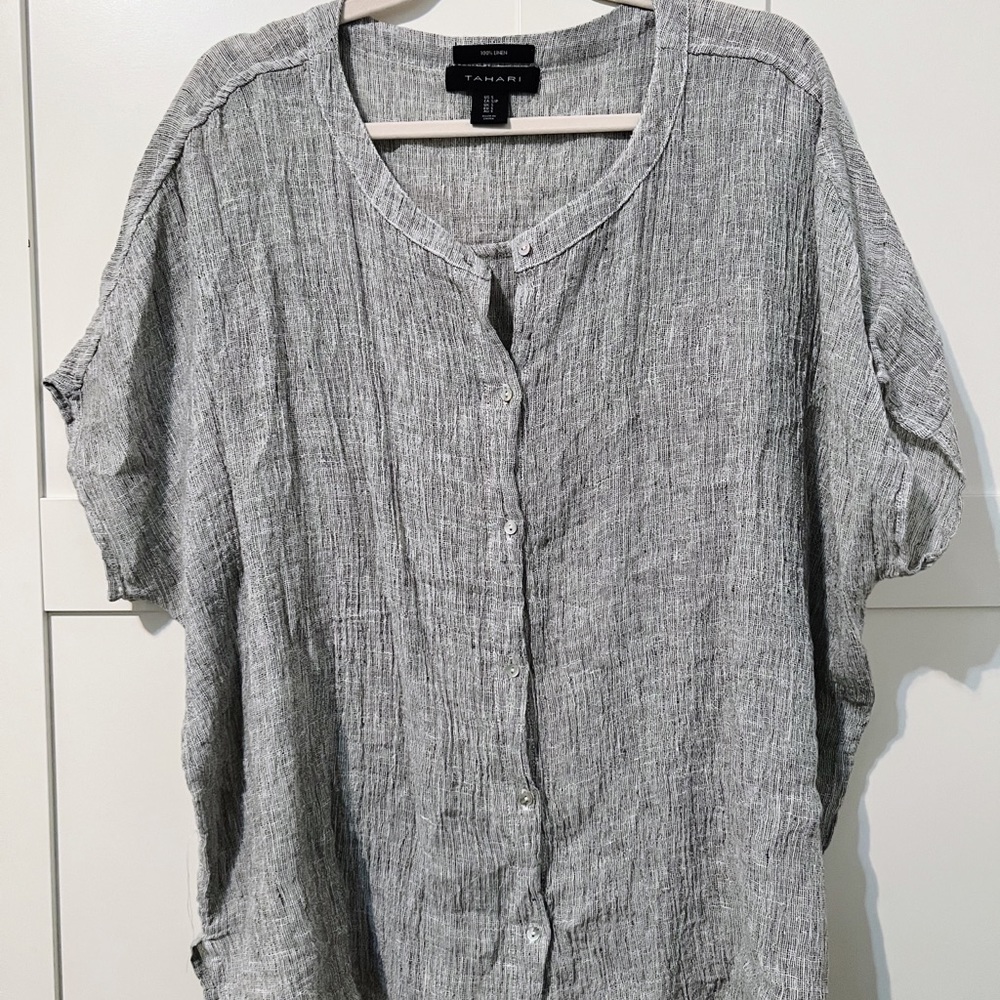 Tahari Linen shirt